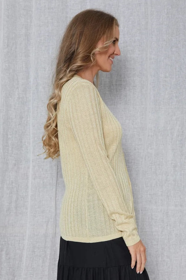Stella + Gemma - Beverly Cardigan - Gold