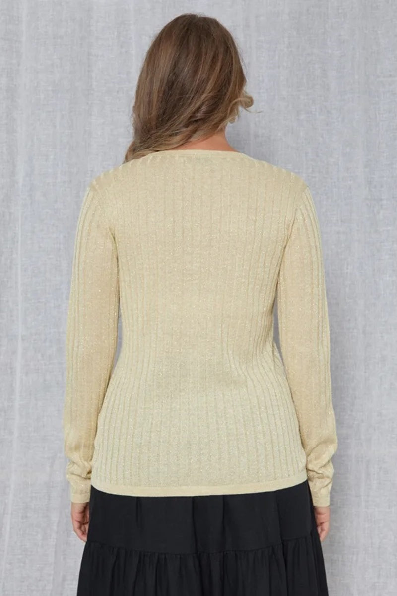 Stella + Gemma Cable Crew - Khaki