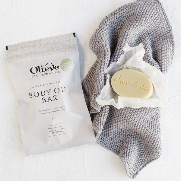 Olieve & Olie - Body Oil Bar - Lime, Clary Sage & Lavender | milk + ginger
