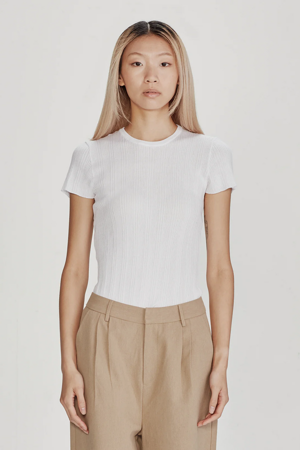 Commoners - Superfine Base Knit Tee - White