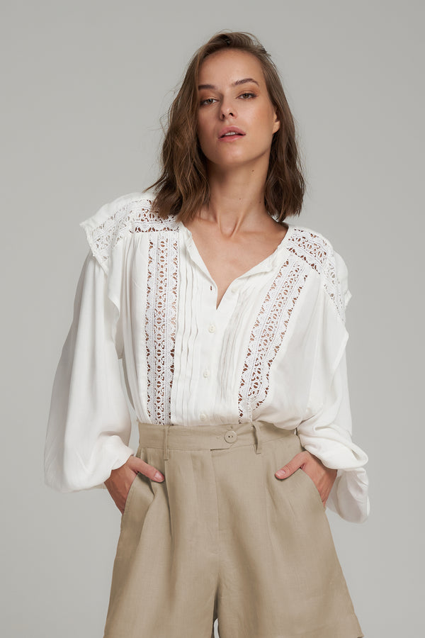 Lilya - January Blouse - Ivory