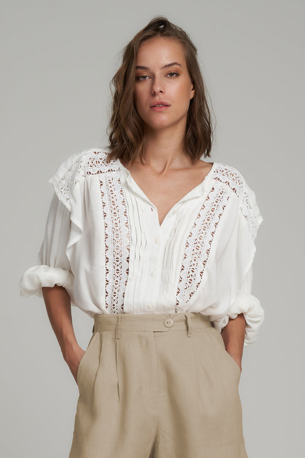 Lilya - January Blouse - Ivory