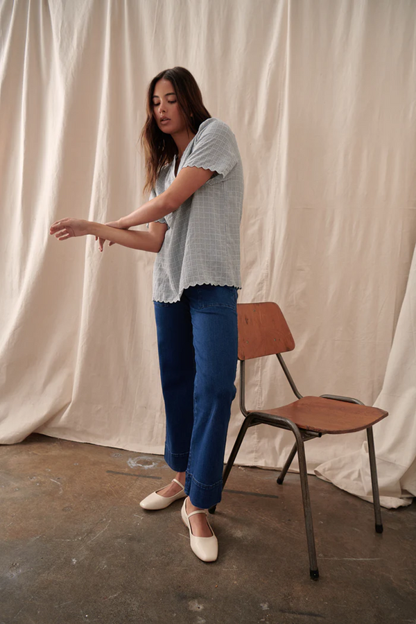 Kireina - Celeste Pant - Mid West Blue