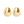 Load image into Gallery viewer, Pilgrim - Believe Recycled Chunky Hoop Earrings - Gold