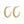 Load image into Gallery viewer, Pilgrim - Heat Recycled Crystal Hoop Earrings - Gold Plated