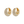 Load image into Gallery viewer, Pilgrim - Naomi Recycled Crystal Hoops - Gold