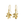 Load image into Gallery viewer, Pilgrim - Riko Recycled Earrings - Gold