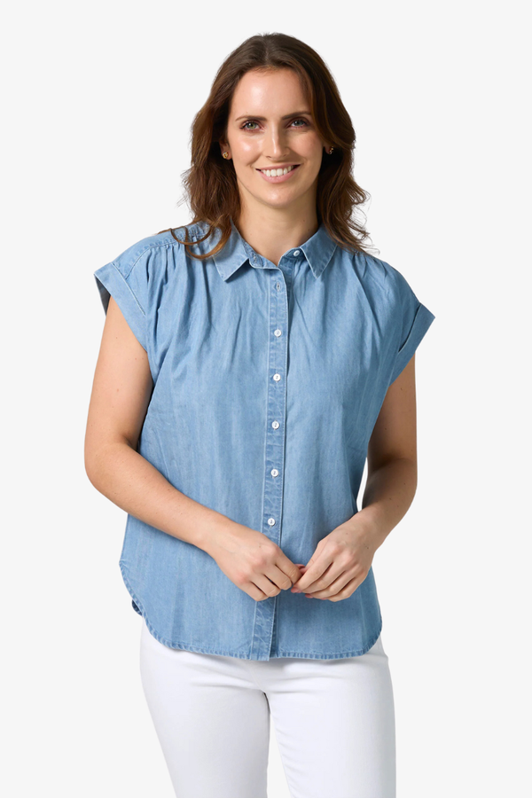 Stella + Gemma - Kelly Blouse - Light Wash