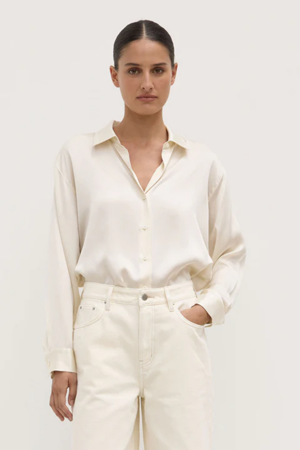 Assembly Label - Pippa Silk Shirt - Cream