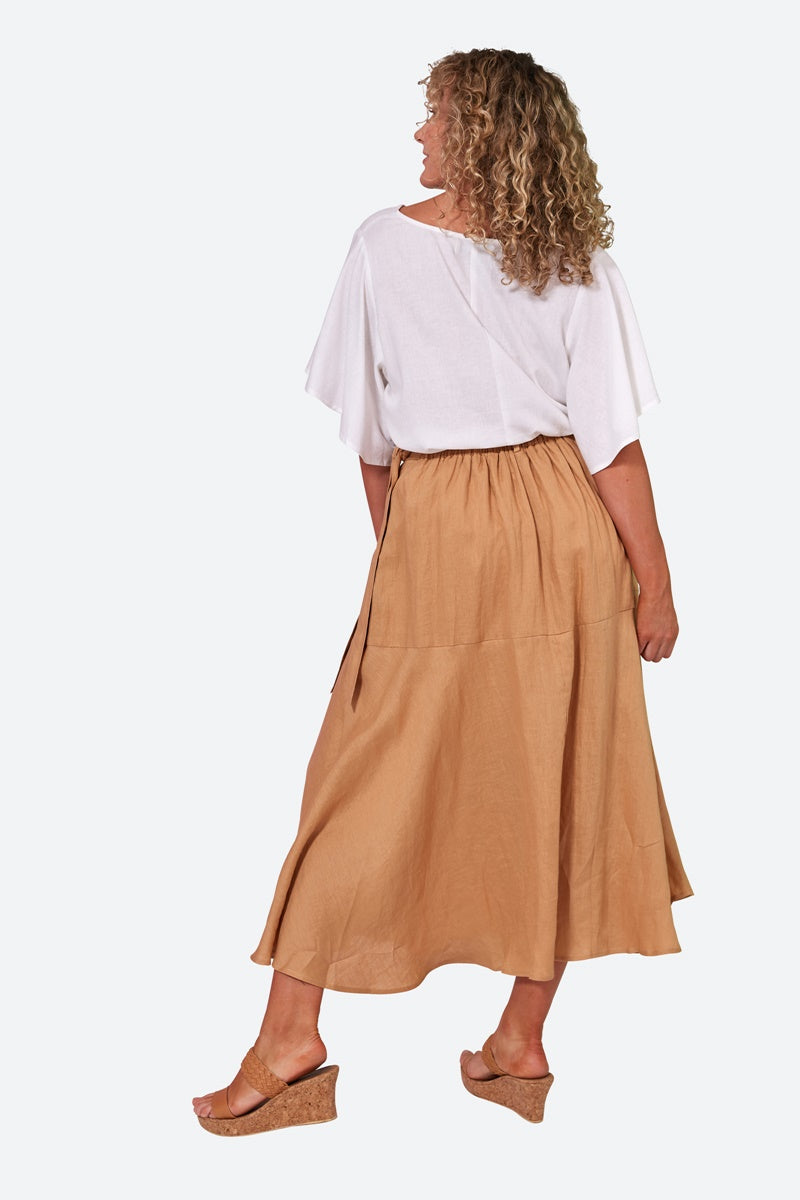 La Vie Wrap Skirt - Kiwi