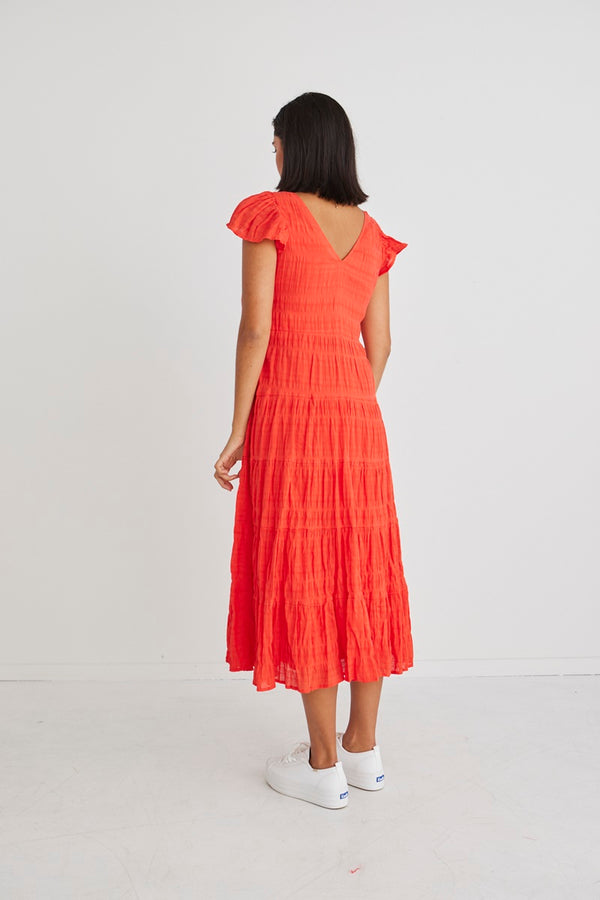 Ivy + Jack - Marley Sunset Cotton Sleeveless Tiered Maxi
