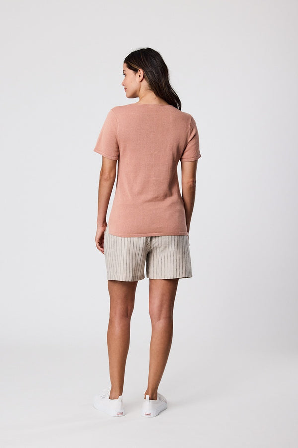 Marlow - Castaway Tee - Coral
