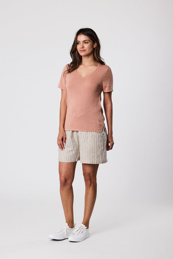 Marlow - Castaway Tee - Coral