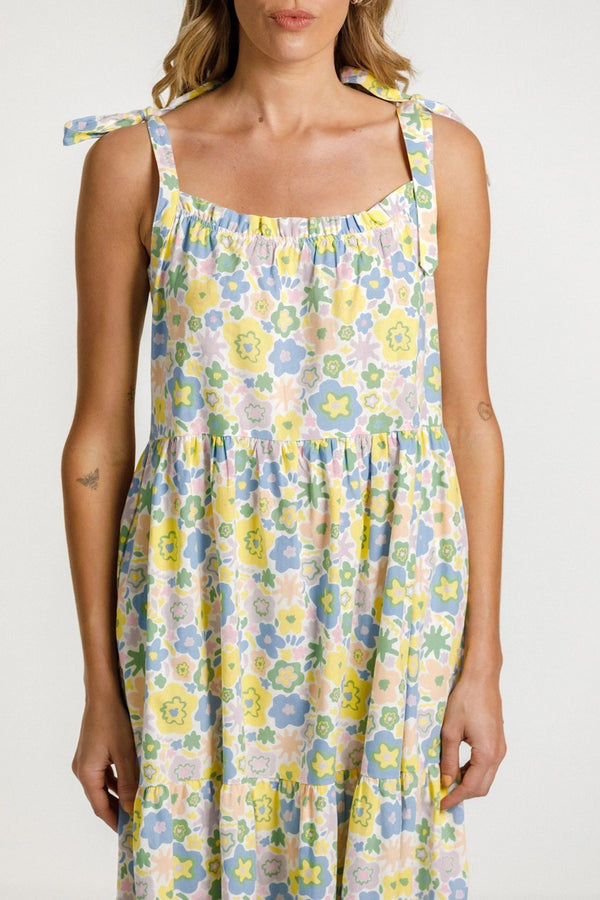 Thing Thing - Tie Up Ziggy Dress - Paradise Print