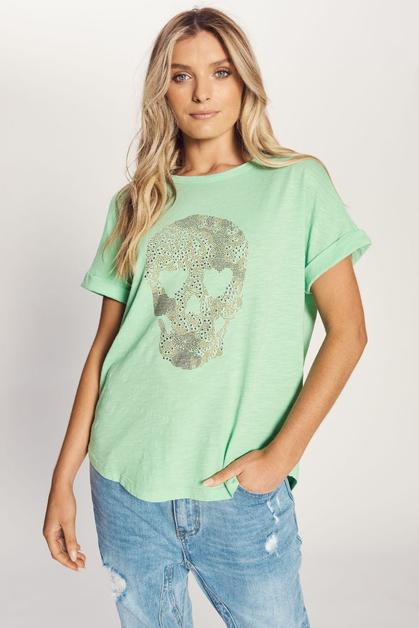 The Others - The Relaxed Tee - Lime Skull