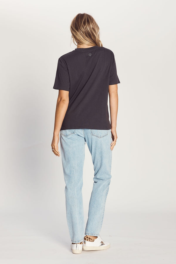 The Others - The Relaxed Tee - Black with Wild Tiger Diamonte