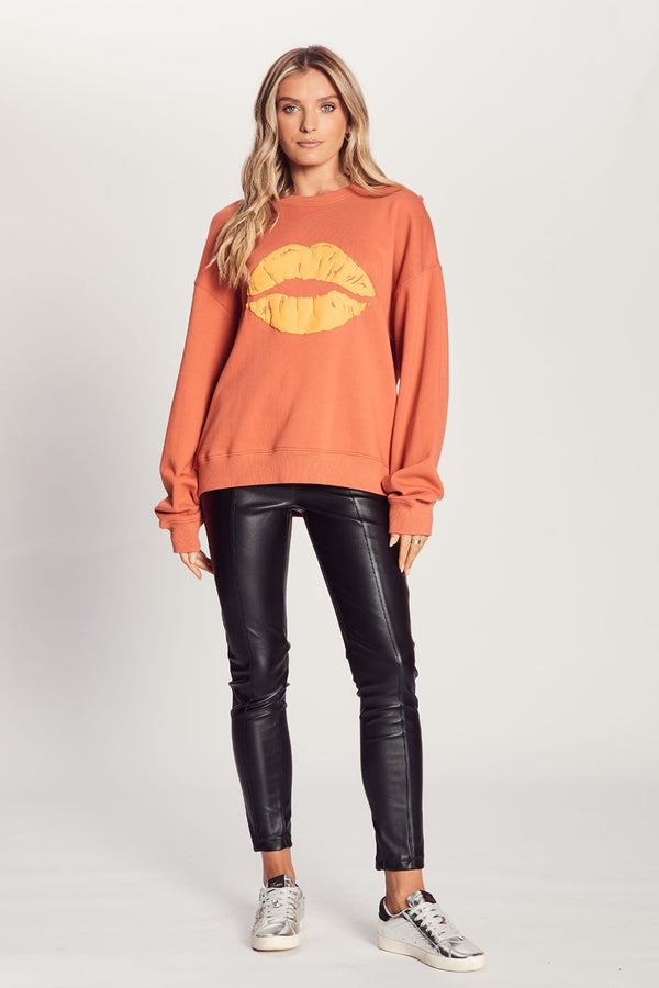 The Others - The Vintage Sweat - Paprika with Tangerine Lips