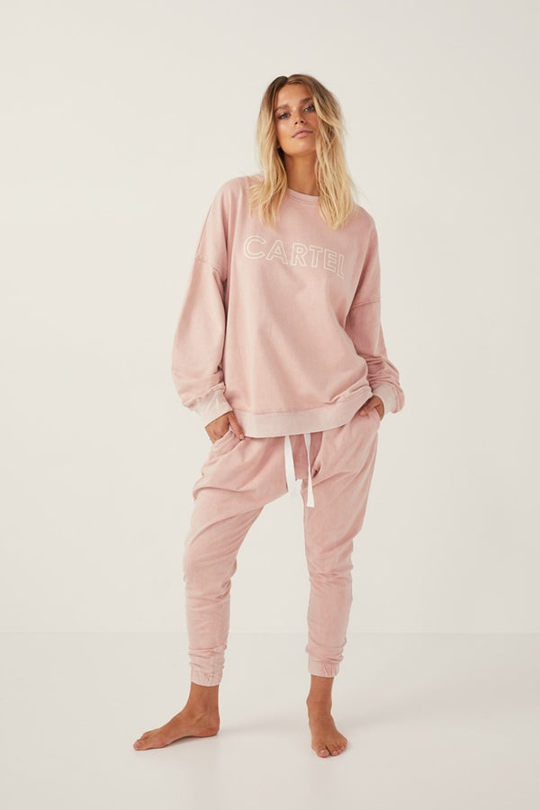 Cartel & Willow - Piper Sweater - Pink Sandwash | milk + ginger