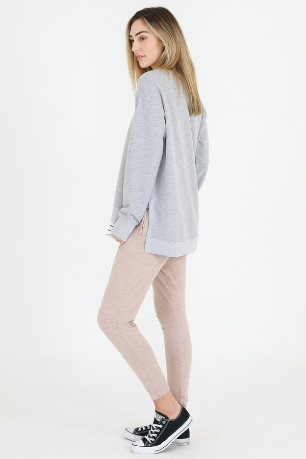 3rd Story - Ulverstone Sweater - Grey Marle | milk + ginger