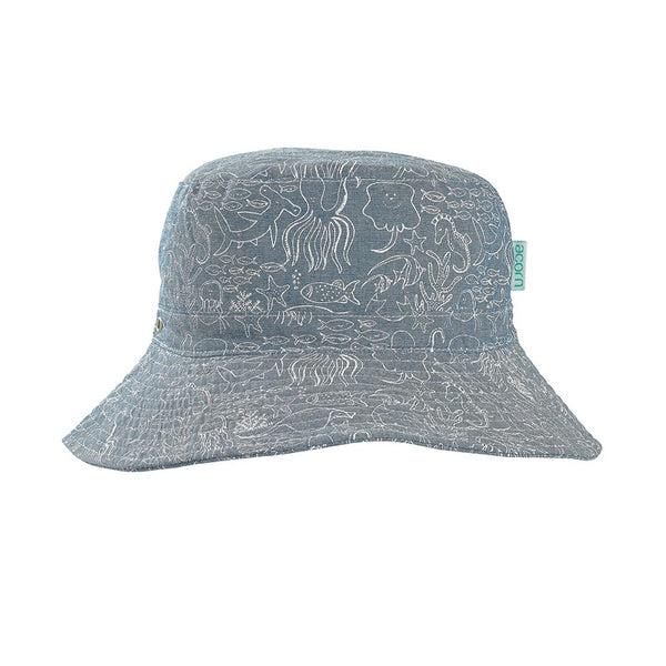 Acorn - Chambray Pirate Bucket Hat | milk + ginger