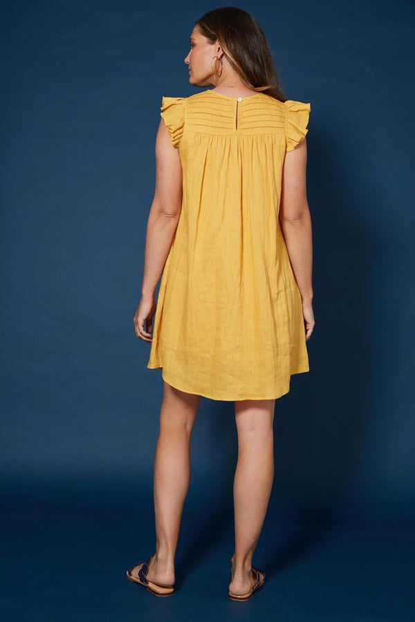 Isle Of Mine - Antillia Peasant Dress - Marigold