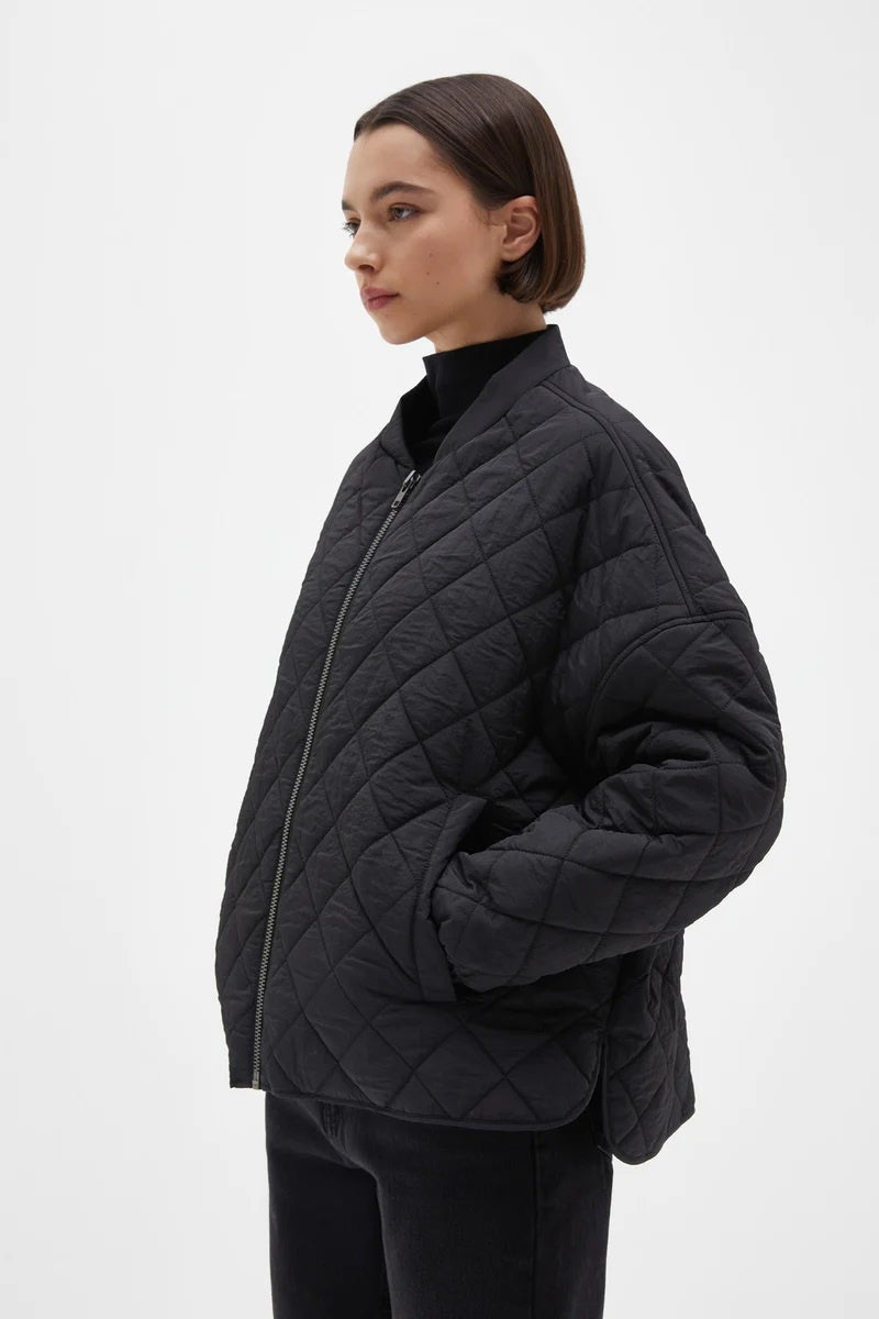 WILLA QUILTED JACKET // INK GEO