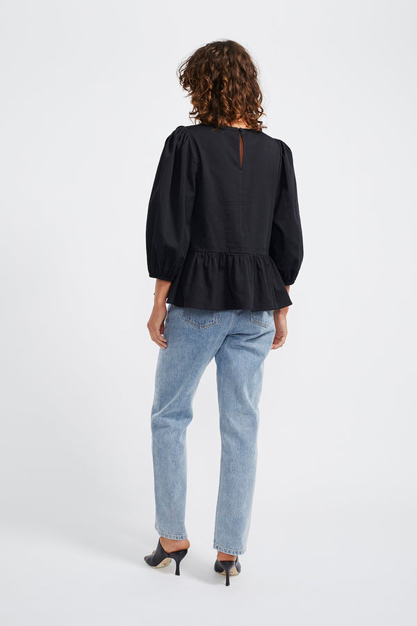 Staple - Zaria Blouse - Black | milk + ginger