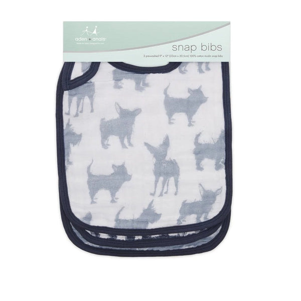 Aden & Anais - Snap Bibs (3 pack) - Waverly | milk + ginger