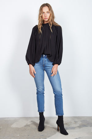 Wish - Adeline Blouse - Black | milk + ginger