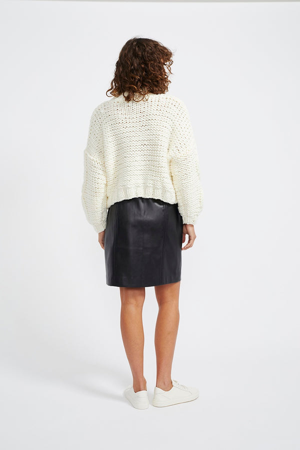 Staple - Anita Cable Knit Jumper - Off White | milk + ginger