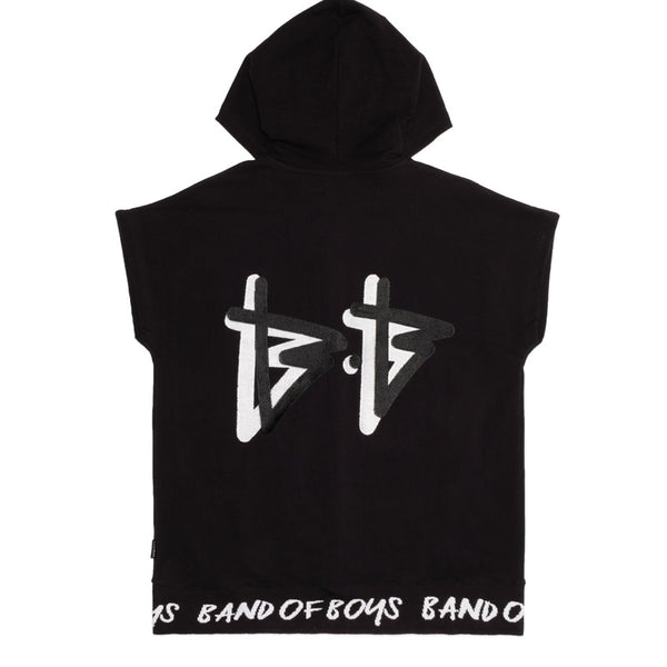 Band of Boys - Bandits Jumper Sleeveless Hood BB - Black | milk + ginger