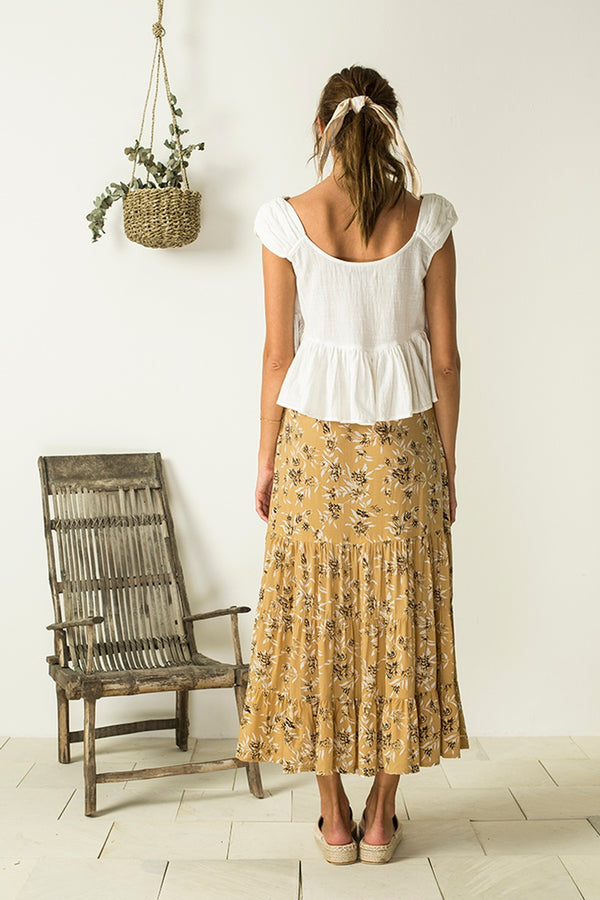 Bird & Kite - Raquel Skirt - Cottage Garden Amber | milk + ginger