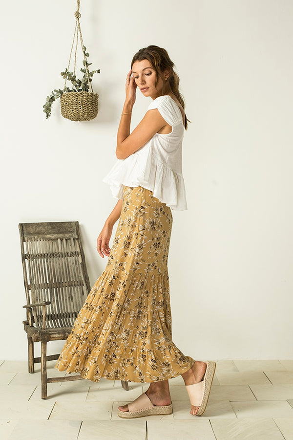 Bird & Kite - Raquel Skirt - Cottage Garden Amber | milk + ginger