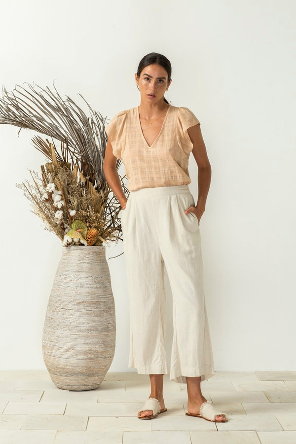Bird & Kite - Angelo Pants - Natural Oatmeal | milk + ginger