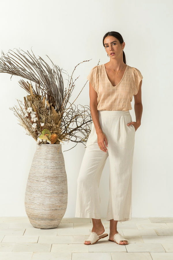 Bird & Kite - Angelo Pants - Natural Oatmeal | milk + ginger