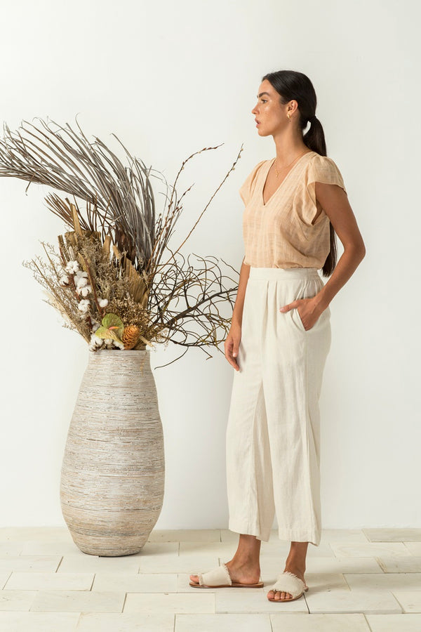 Bird & Kite - Angelo Pants - Natural Oatmeal | milk + ginger