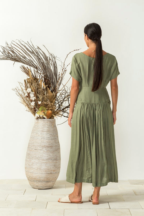 Bird & Kite - Carla Dress - Sage | milk + ginger