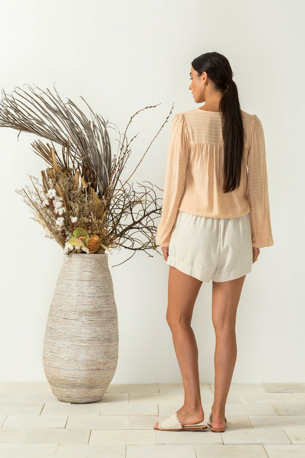 Bird & Kite - Liliana Blouse - Stripe Peach | milk + ginger