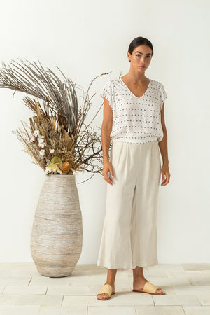 Bird & Kite - Stella Top - Petals Creme | milk + ginger