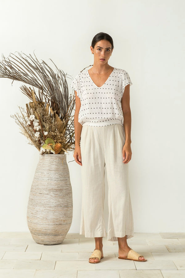 Bird & Kite - Stella Top - Petals Creme | milk + ginger