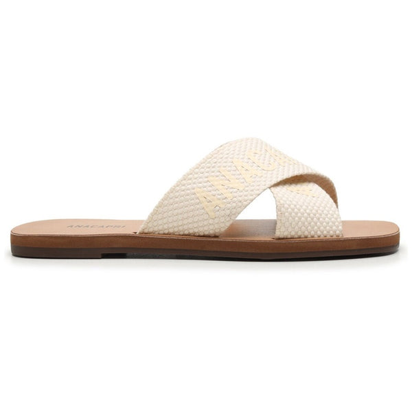 Anacapri - Canvas Cross Slides - Bone Logo