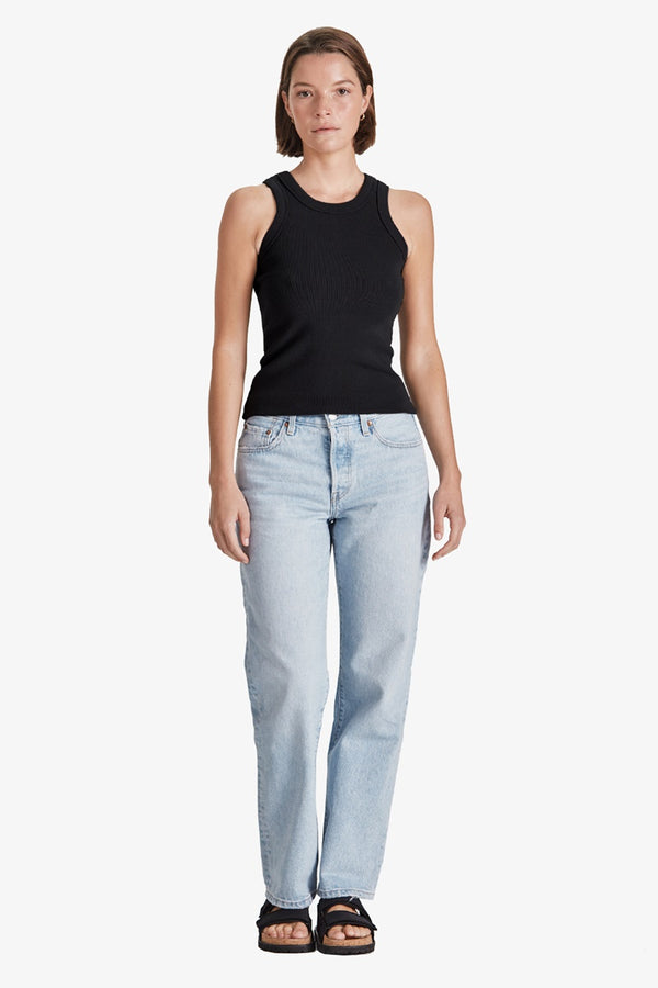 Commoners - Fitted Rib Tank - Black