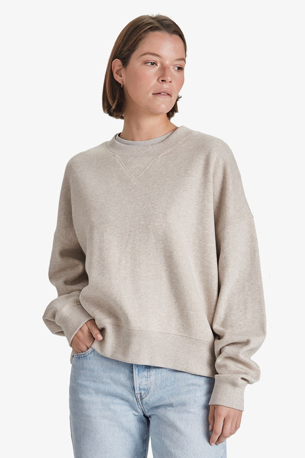 Commoners - Organic Fleece Leisure Crew - Marle