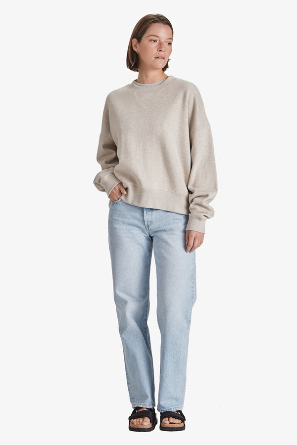Commoners - Organic Fleece Leisure Crew - Marle
