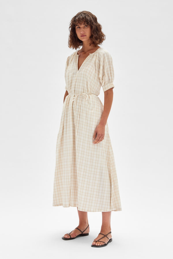 Assembly label - Dillan Maxi Dress - Stone Check
