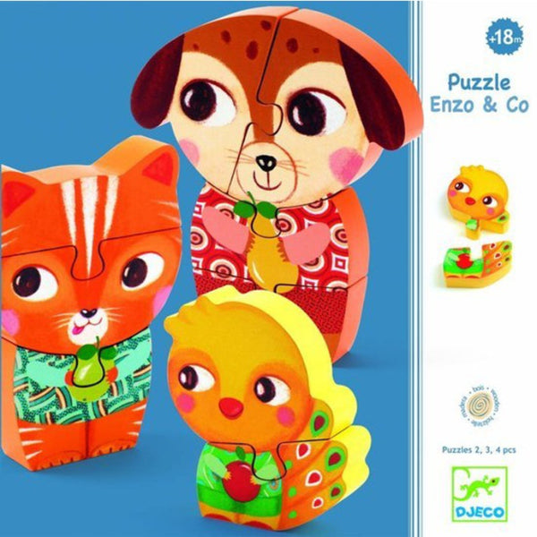 Djeco - Wooden Puzzle - Enzo & Co | milk + ginger