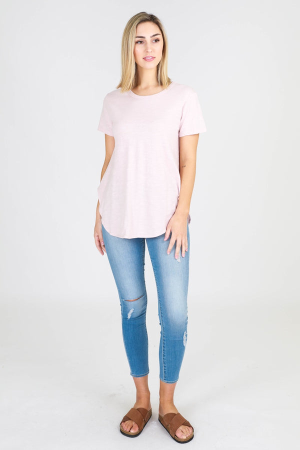 3rd Story - Elwood Tee - Blush | milk + ginger