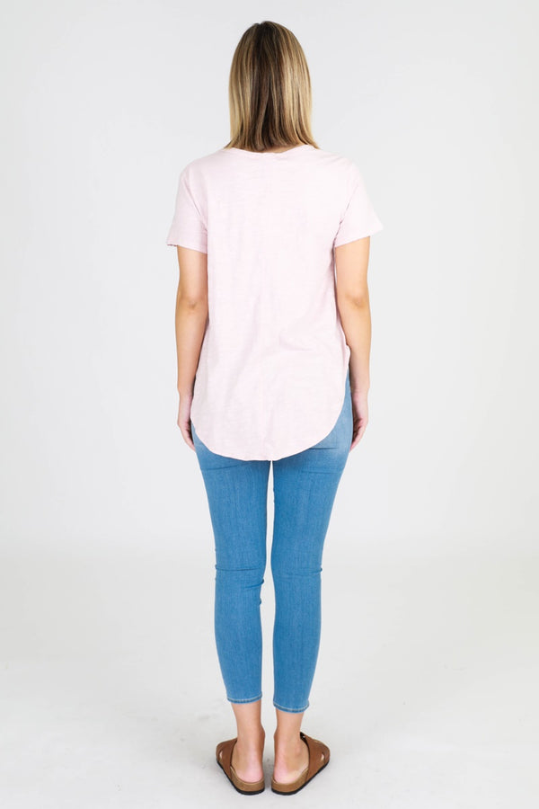 3rd Story - Elwood Tee - Blush | milk + ginger