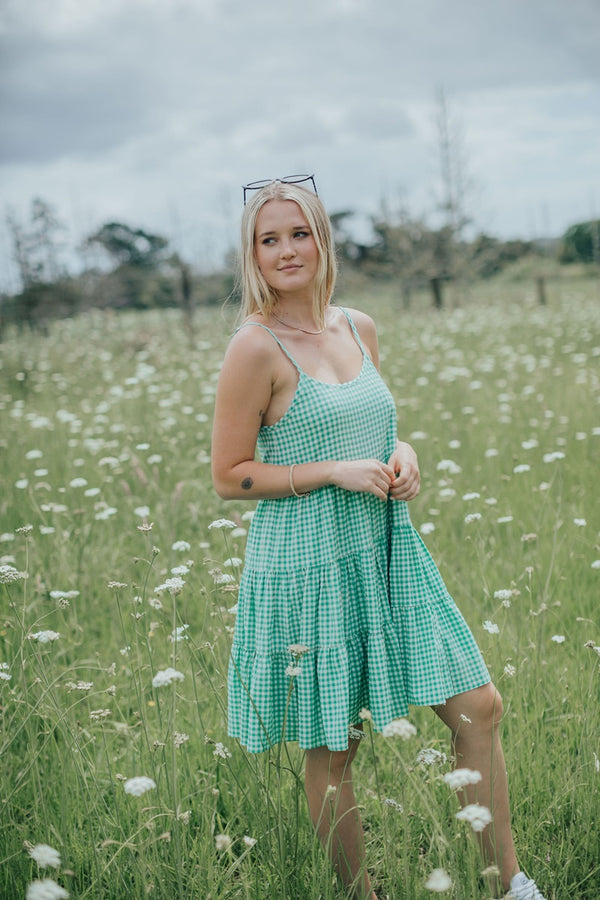 Ivy + Jack - Garden Dress - Green Gingham