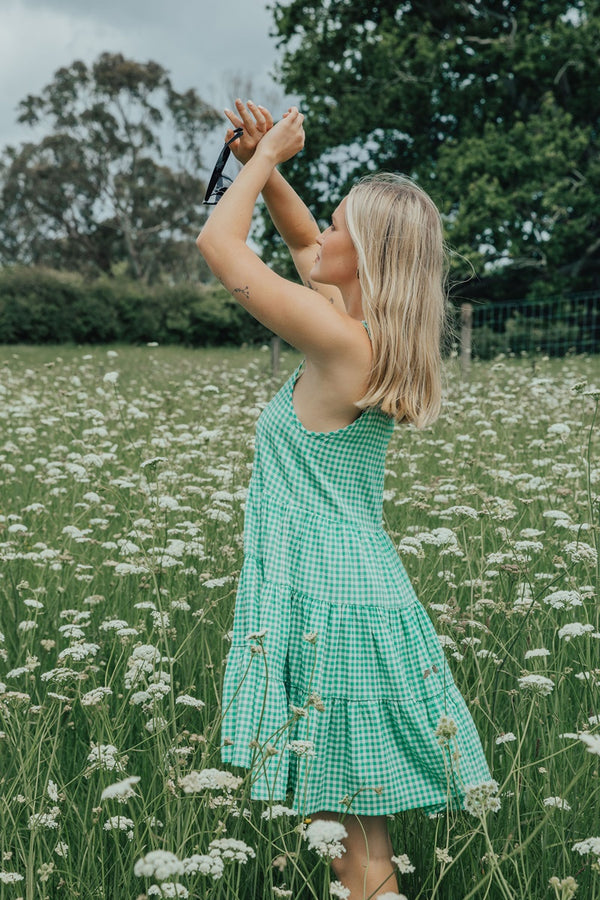 Ivy + Jack - Garden Dress - Green Gingham